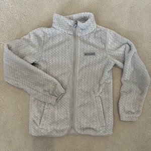 Columbia Girls light gray fleece like new